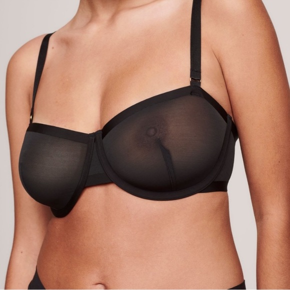 New Cuup The Balconette Bra in Black Size: 38E - Picture 2 of 13
